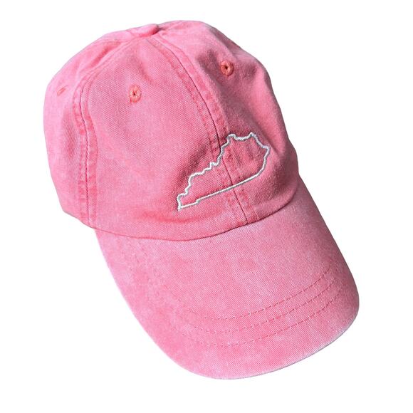 Coral Kentucky Embroidered Dad Hat - Picture 1 of 7